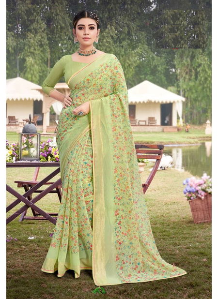 Shiromani By Madhupriya Printed Chiffon Sarees Catalog Catalog